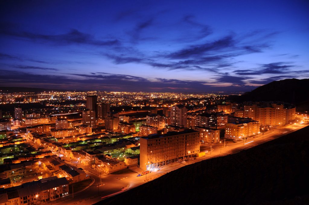 Tabriz City View in Night