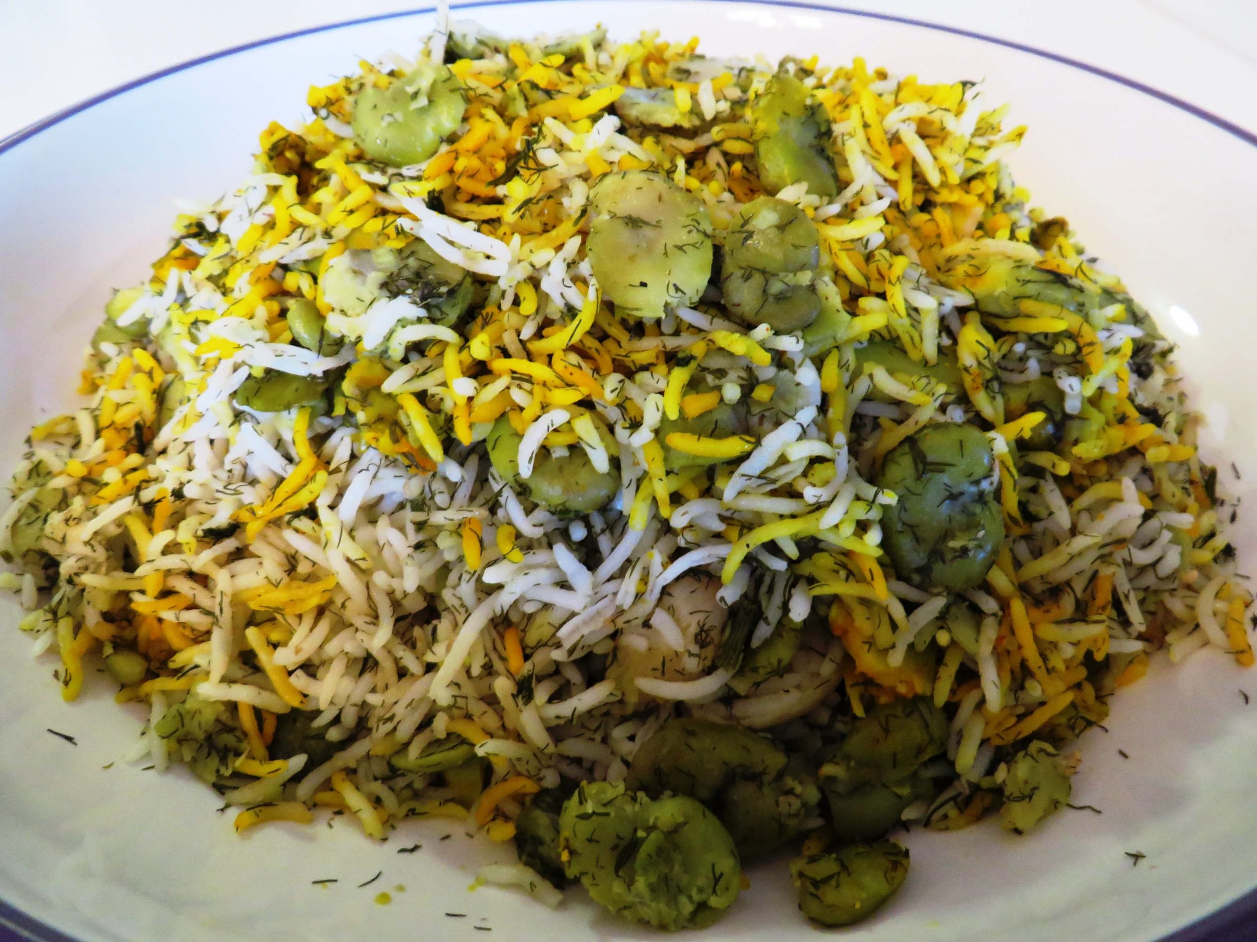 Persian Rice with Fava Beans and Dill