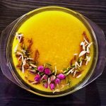 Sholeh Zard (Persian Saffron Rice Pudding)