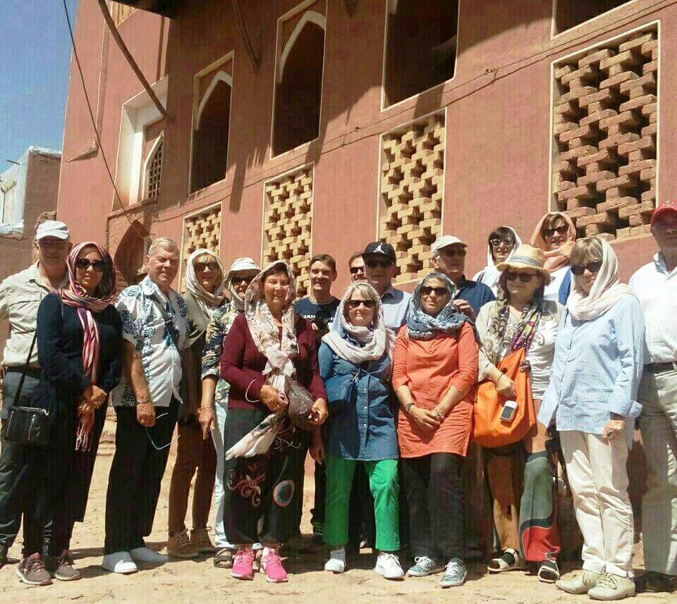 Tourists in Abyaneh Village