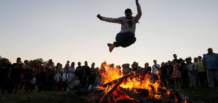 Iranian Fire Jumping Festival