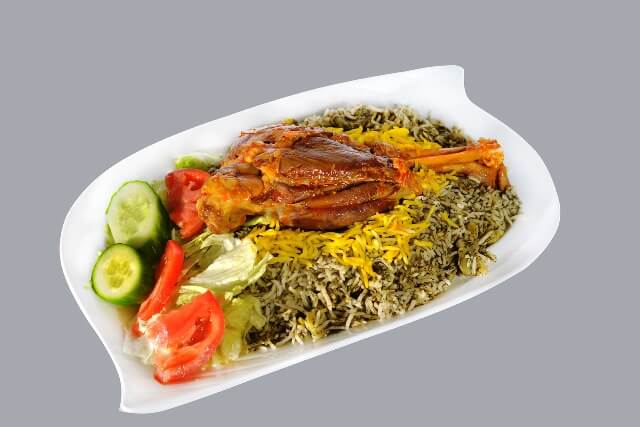 Baghali Polo with Meat
