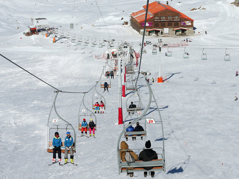 Tochal Ski Resort in Tehran